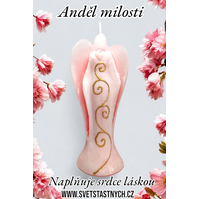 Svíčka Anděl Lásky 21cm