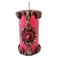Svíčka Jaspis červený 10cm