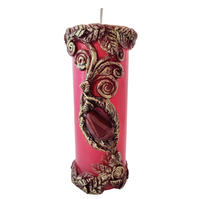 Svíčka Jaspis červený 15cm