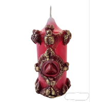Svíčka Jaspis červený 9cm